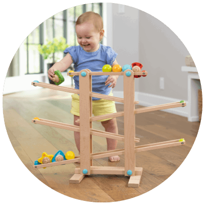 2nd Birthday - Roll 'n Go Wooden Marble Run