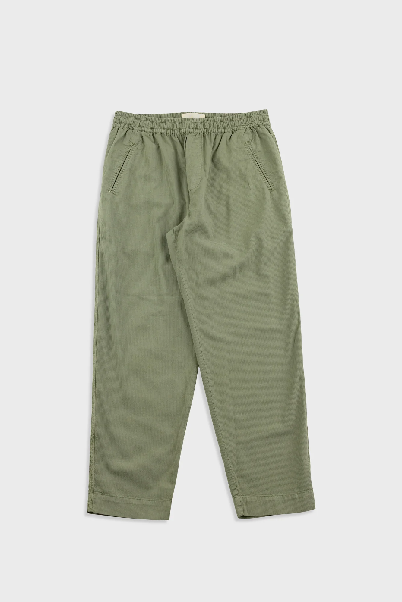 Image of Drawcord Assembly Pant - Light Sage Mini Stripe