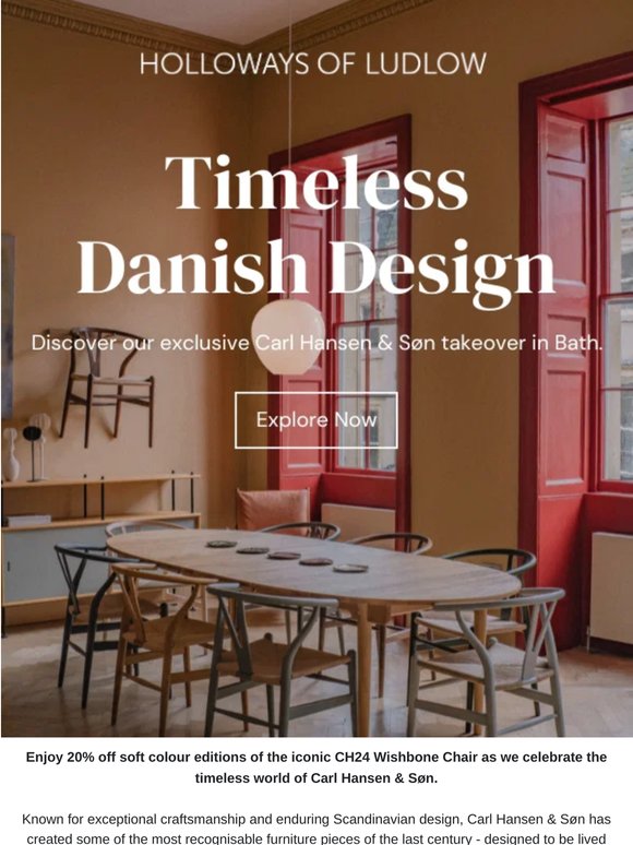 20% Off Iconic Wishbone Chairs