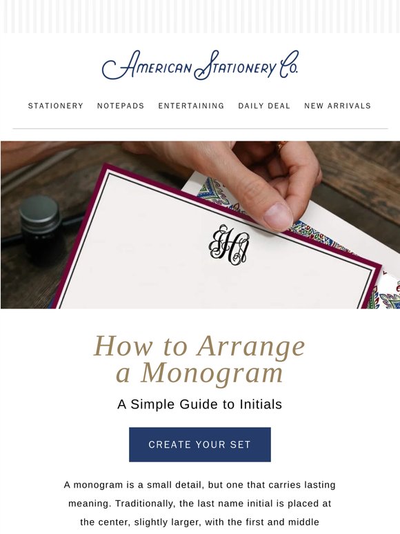 A guide to getting your monogram right