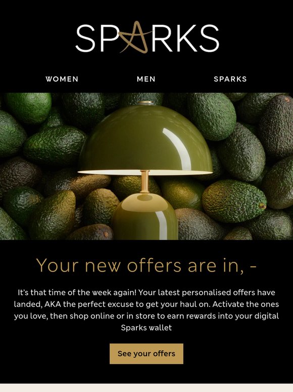 New Sparks offers incoming ✨