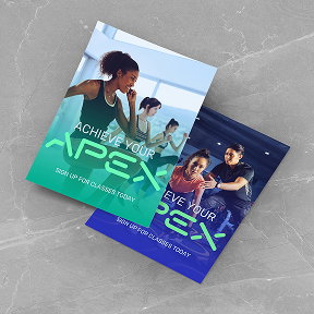 Two flyers promoting fitness classes.