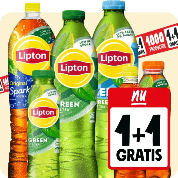 Lipton ice tea nu 1+1 gratis