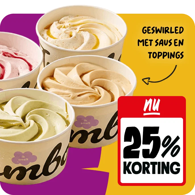 Jumbo's schepijs nu 25% korting