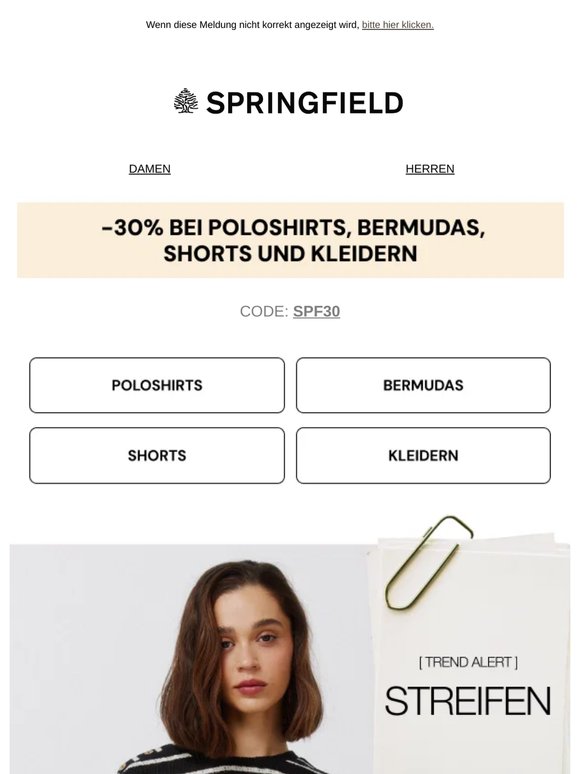 -30% BEI POLOSHIRTS, BERMUDAS, SHORTS UND KLEIDERN