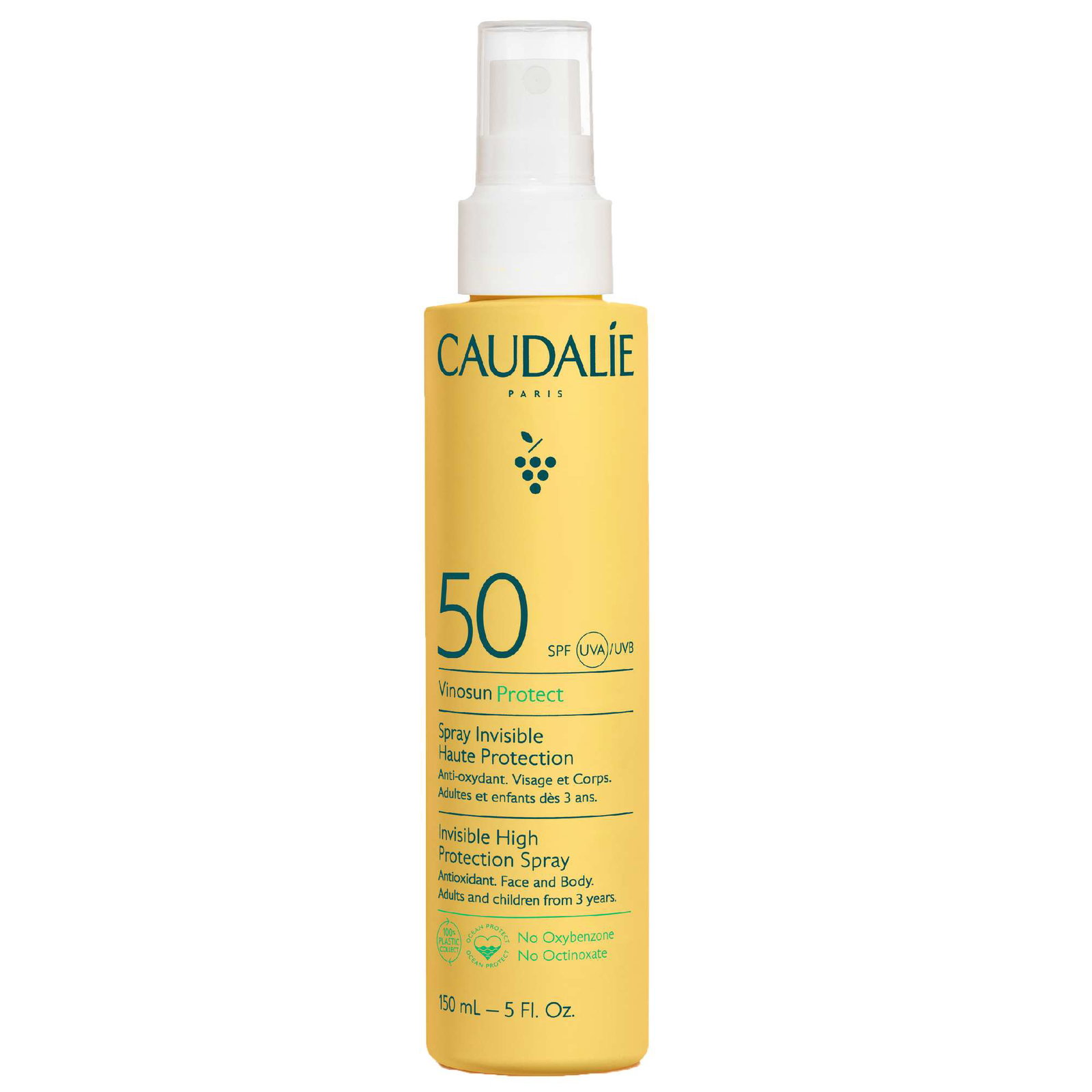 Image of Caudalie Vinosun Protect Invisible High Protection Antioxidant Spray SPF50 150ml
