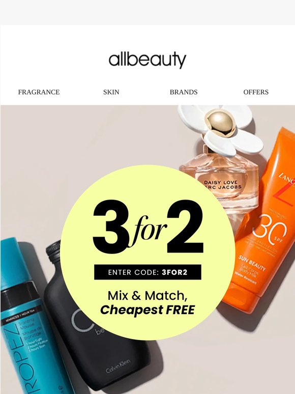 3 For 2 Beauty: Mix and match your favorites!