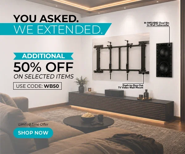 YOU ASKED. WE EXTENDED. Limited-Time Deals on Top Products Up to 50% OFF Code: WB50