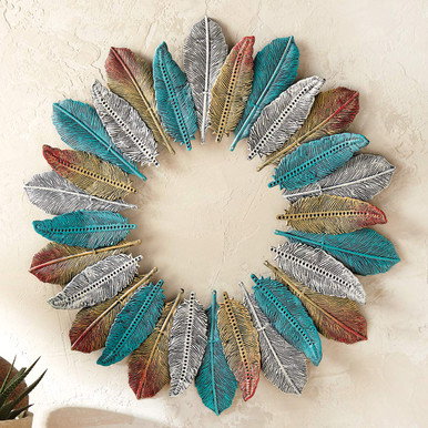 Image of Sundance Winds Feather Wall Art