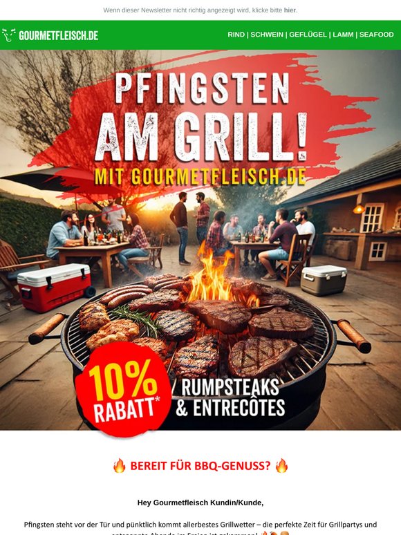 Profitiere von 🔥 Pfingst-Rabatten auf Premiumfleisch!