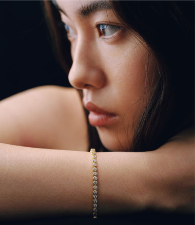 BEZEL ROUND BRACELET