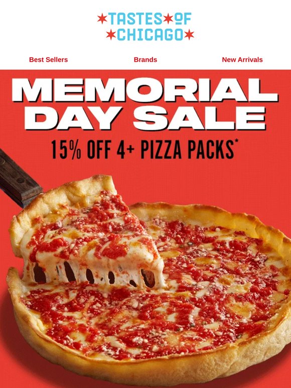 Save 15% on Pizza Packs 🍕🍕🍕🍕