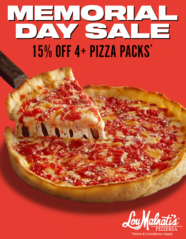 Save 15% on Select Pizza Packs
