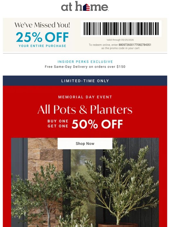 BOGO 50% off - Save BIG on pots & planters 🌿