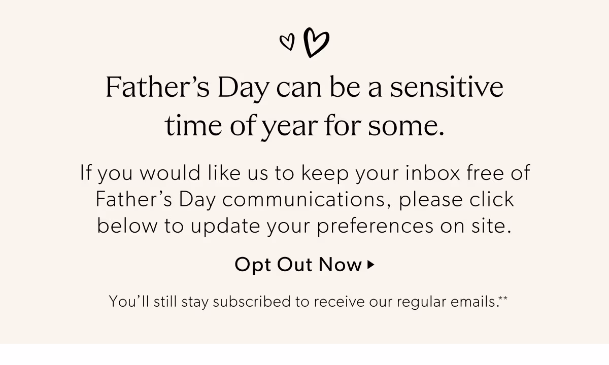 Father's Day can be a sensitive time of year for some.