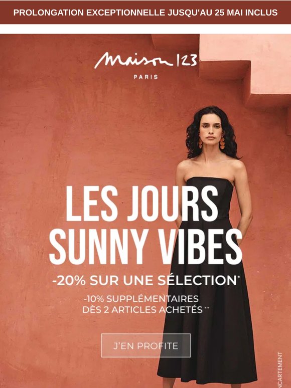 Bonne nouvelle : Les jours Sunny Vibes se prolongent !