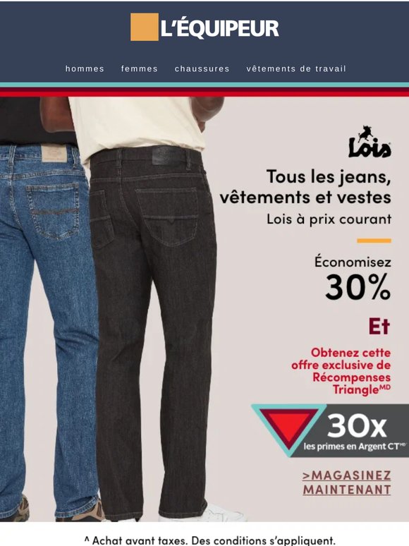 Économisez 30 % sur les jeans et vêtements Silver👖