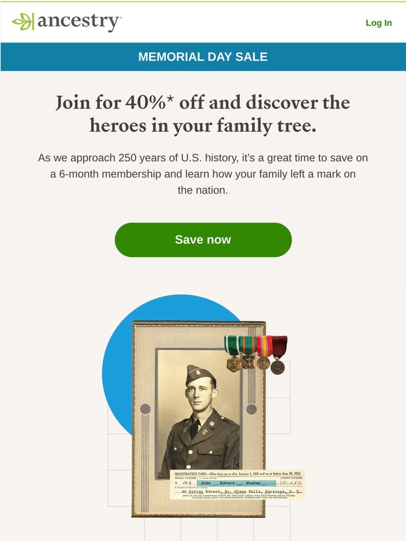 Save 40% on a membership for Memorial Day