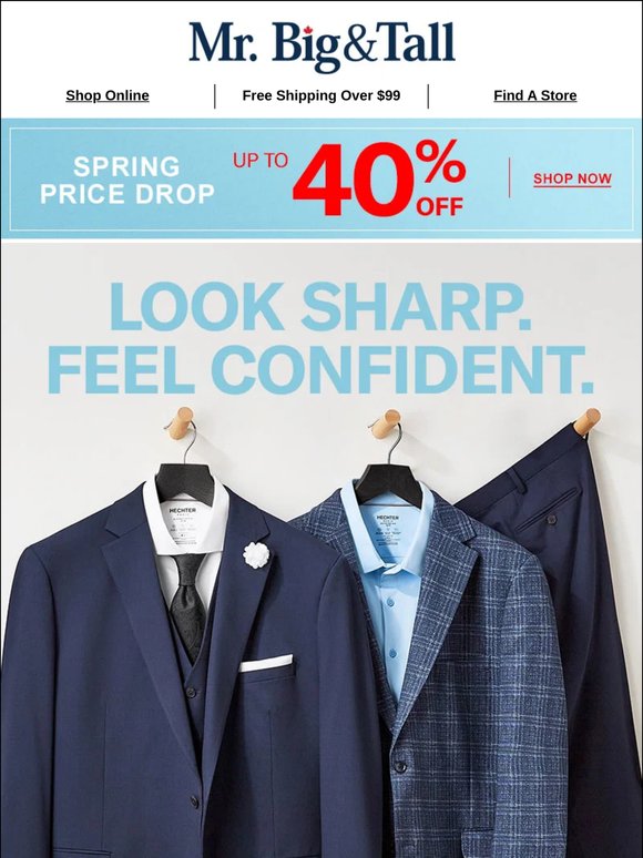 Sharp, tailored style starts here