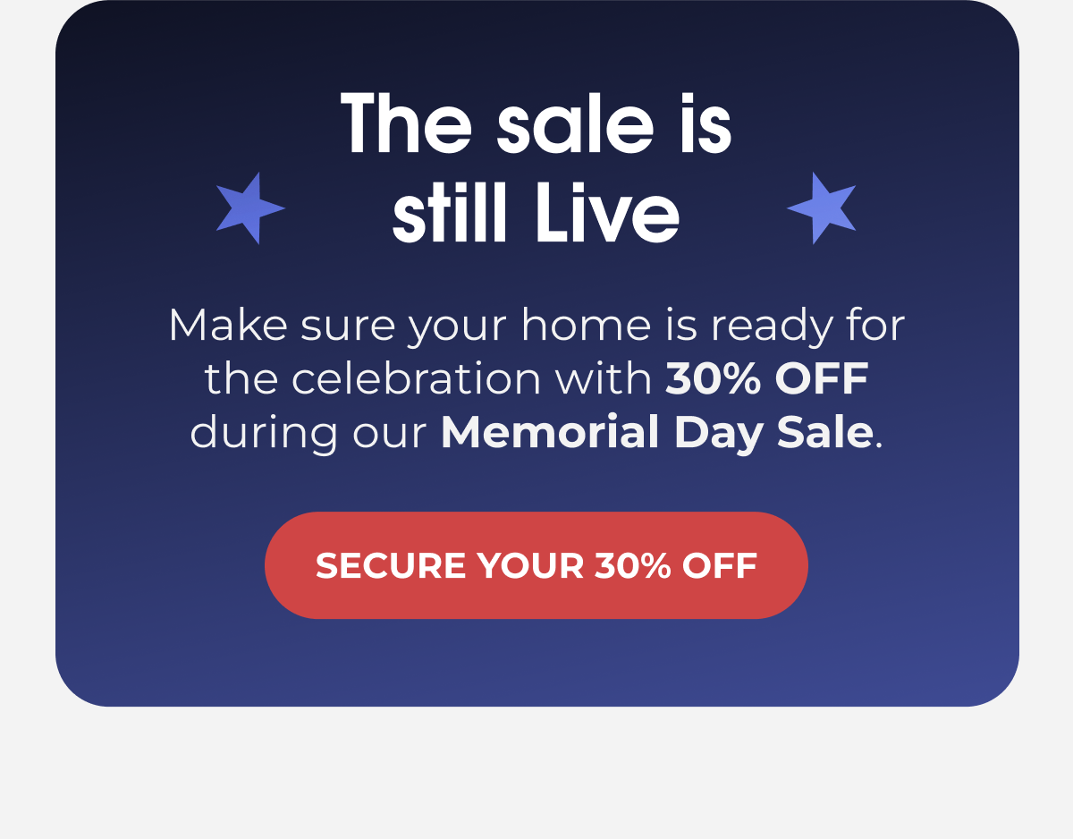 SECURE YOUR 30% OFF