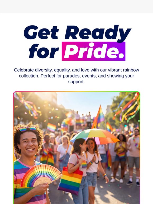 Get ready for pride 🏳️‍🌈 | rainbow collection now available