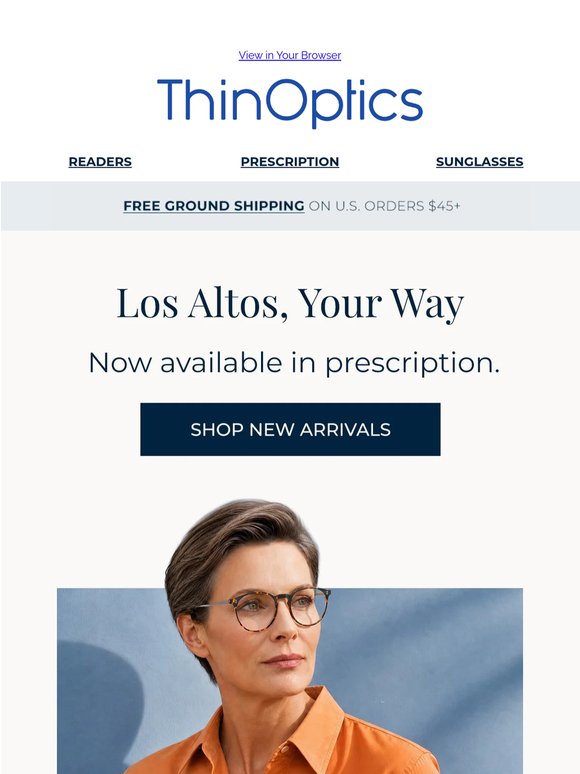 NEW Los Altos Rx | The Frame You Love, Your Way