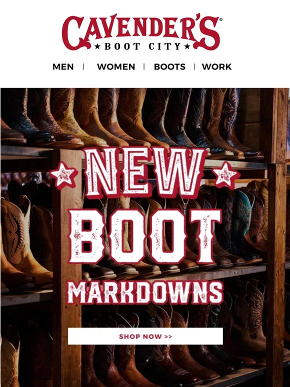 New Boot Markdowns