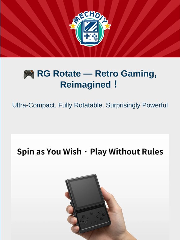 ⚡ New Drop: Ultra-Compact Rotating Gaming Console