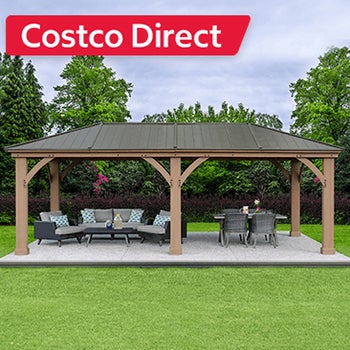 Yardistry 12' x 24' Gazebo with Aluminum Roof