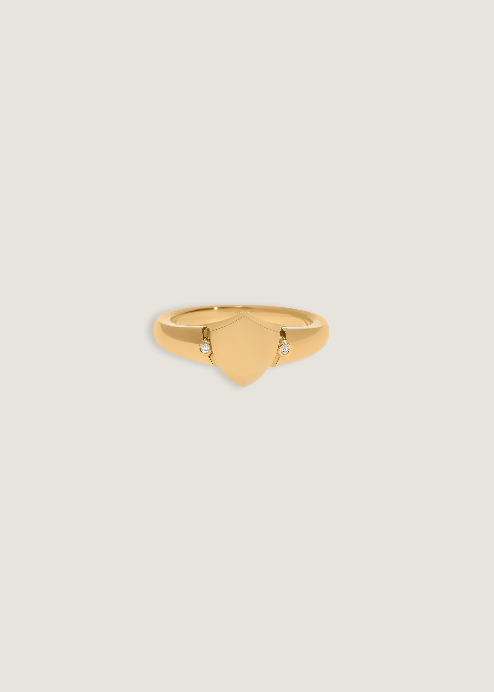 Ace Shield Signet Ring