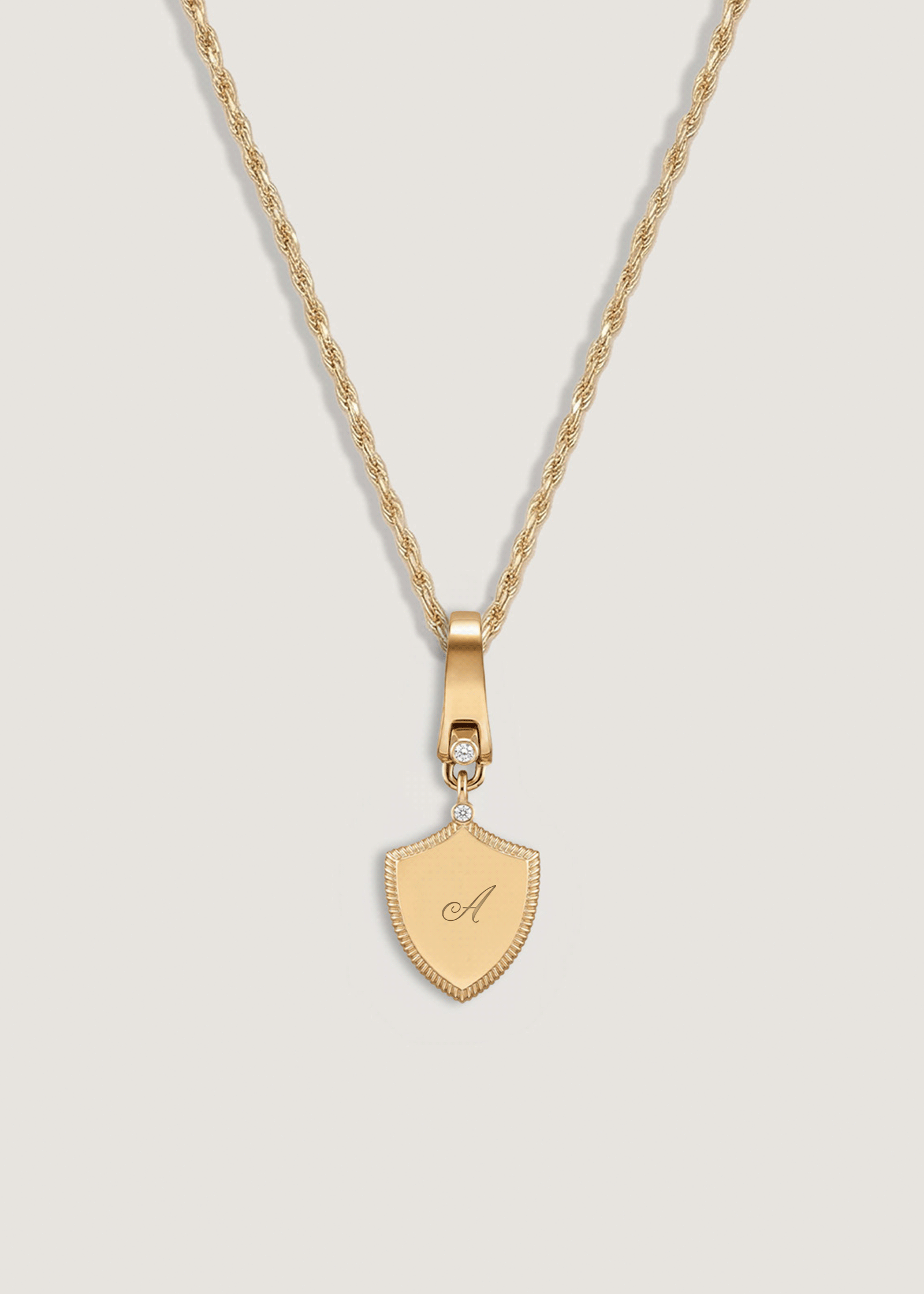 Ace Shield Diamond Pendant