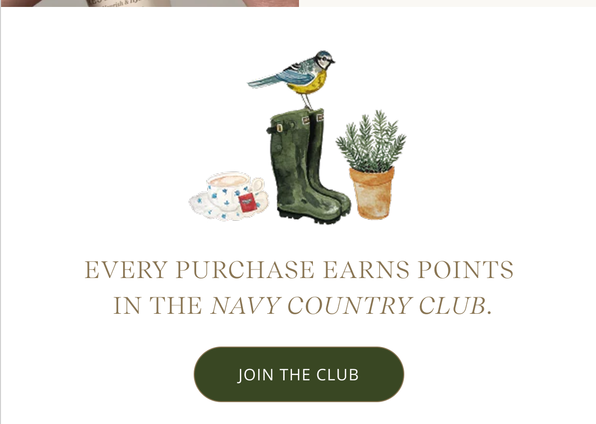 Every purchase earns points  in the Navy Country Club. [ JOIN THE CLUB ]