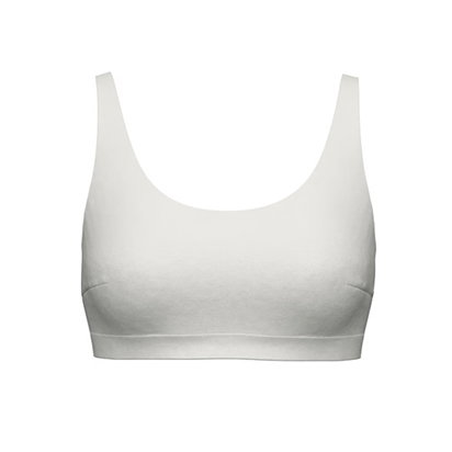 Bustier with wide straps in the color “Star White” from the NATURAL SKIN collection by CALIDA.