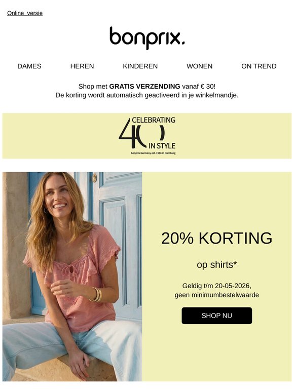 20% korting voor jou 💕