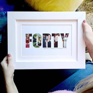 Personalised 40th Forty Birthday Photo Gift