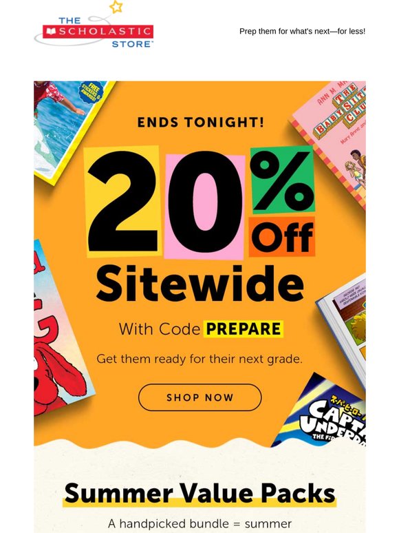 Last Chance: 20% Off Summer Reading That Counts