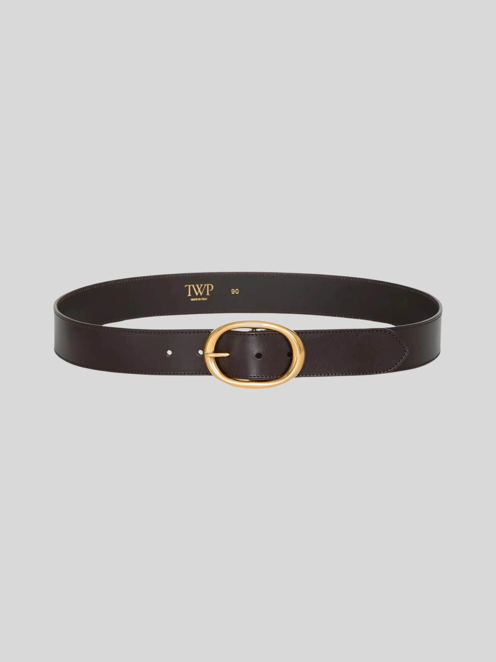 Image of Wide Belt in Dark Brown