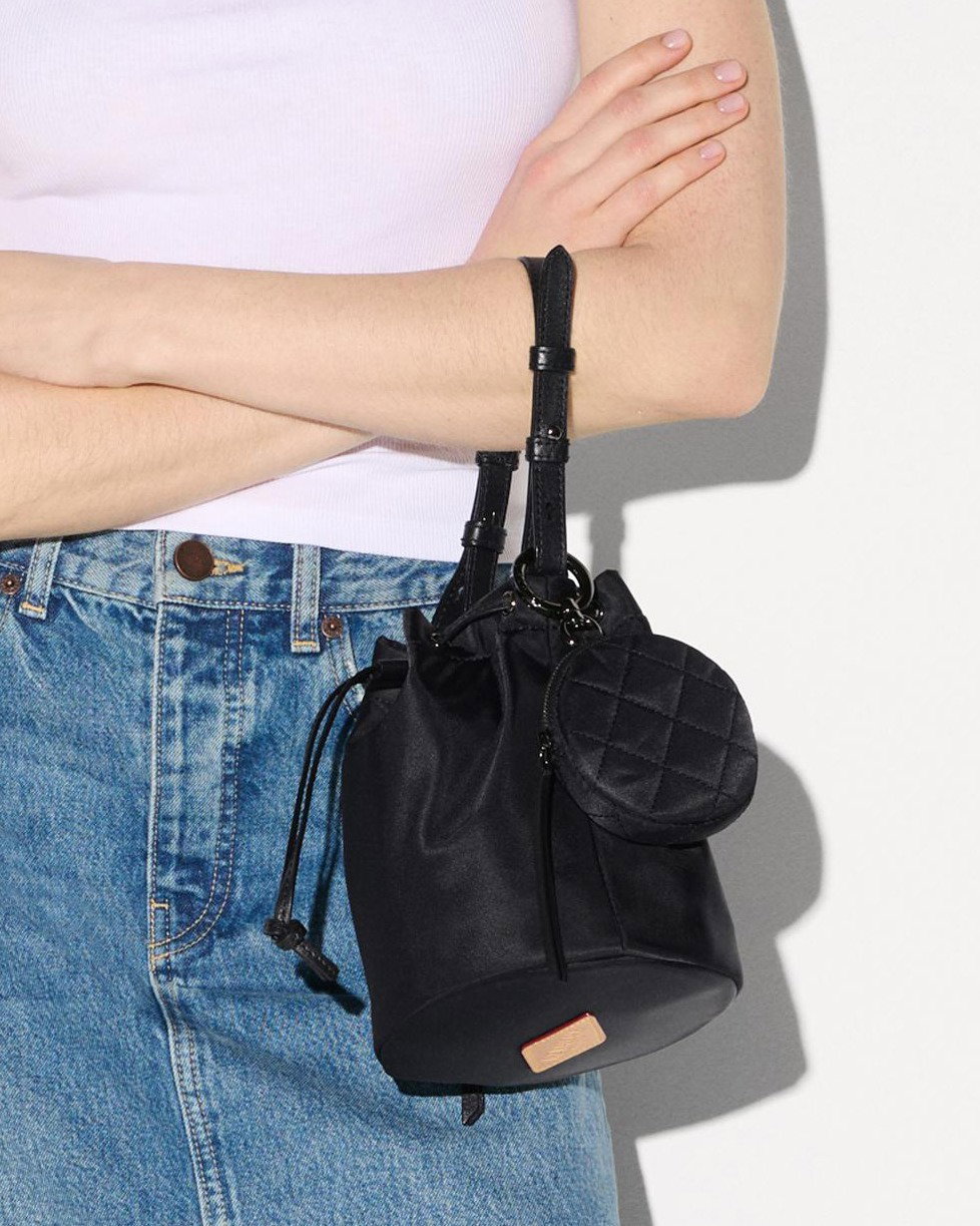 Shop the Black Waverly Bucket Bag