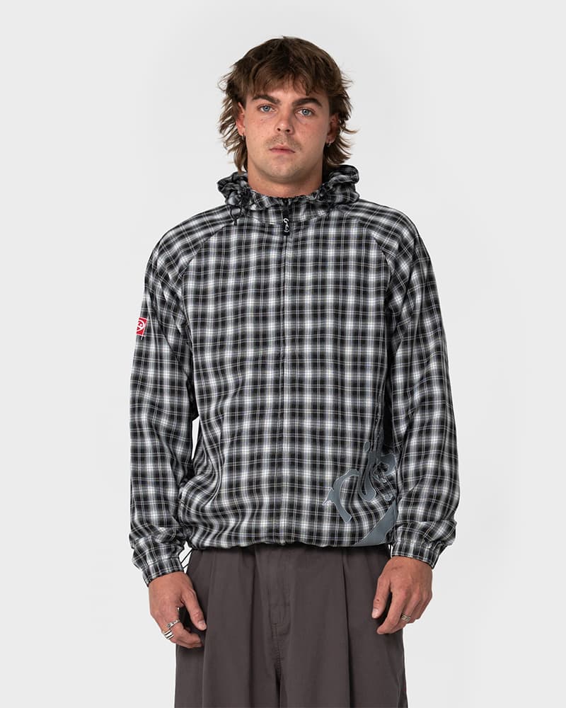 Screwdriva Plaid Shell Jacket