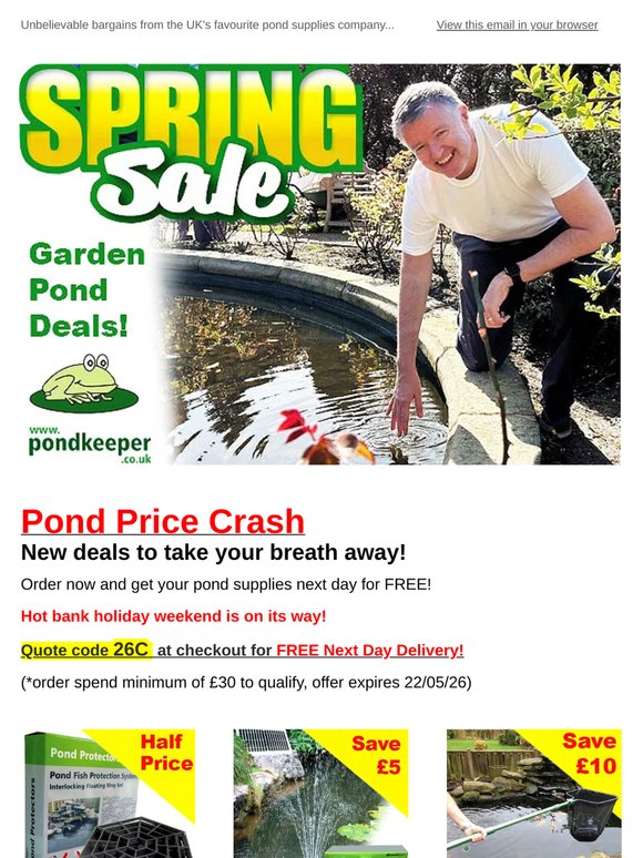 ☀️Pond SALE: Save up to 50% Now!