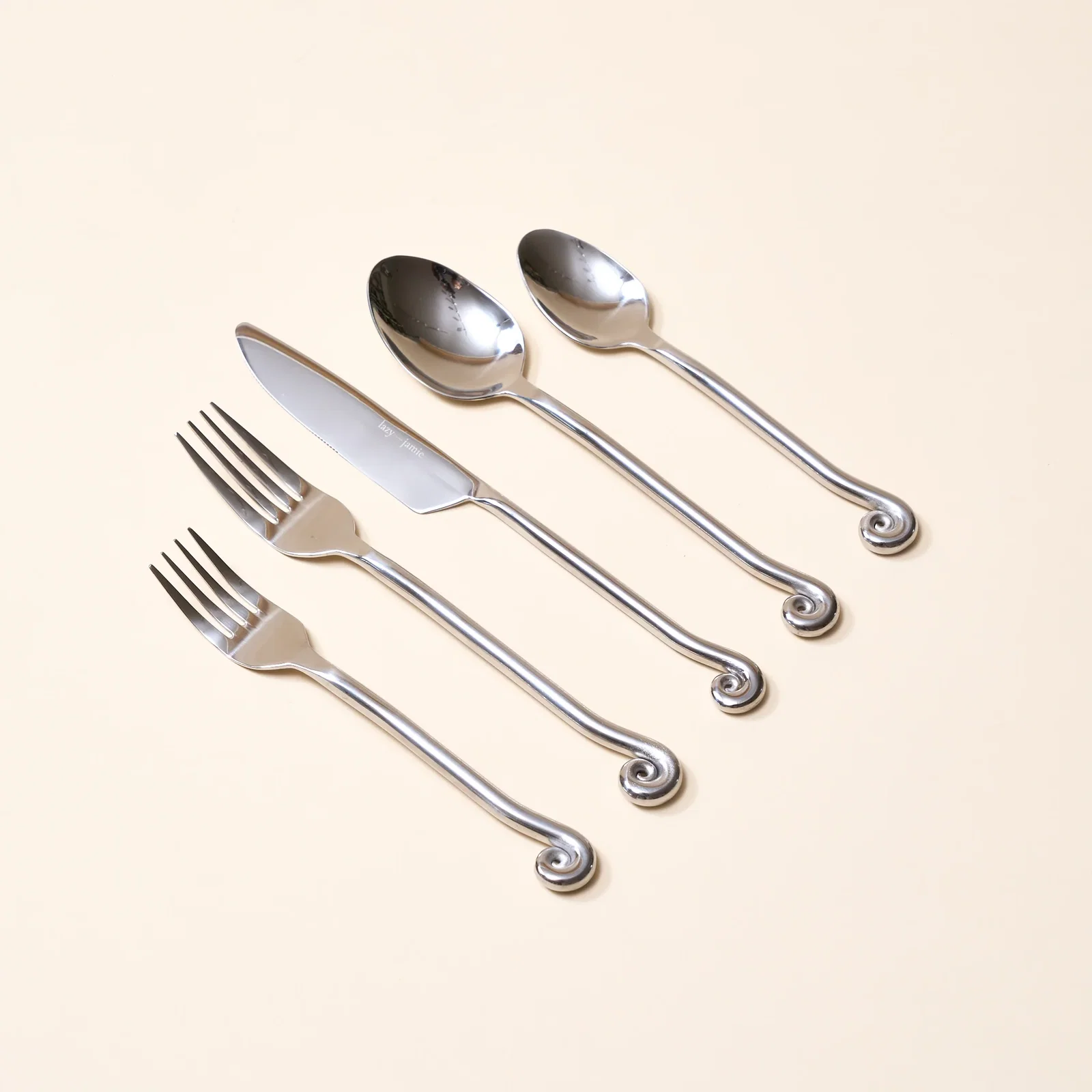 Image of Upward Spiral Flatware Set