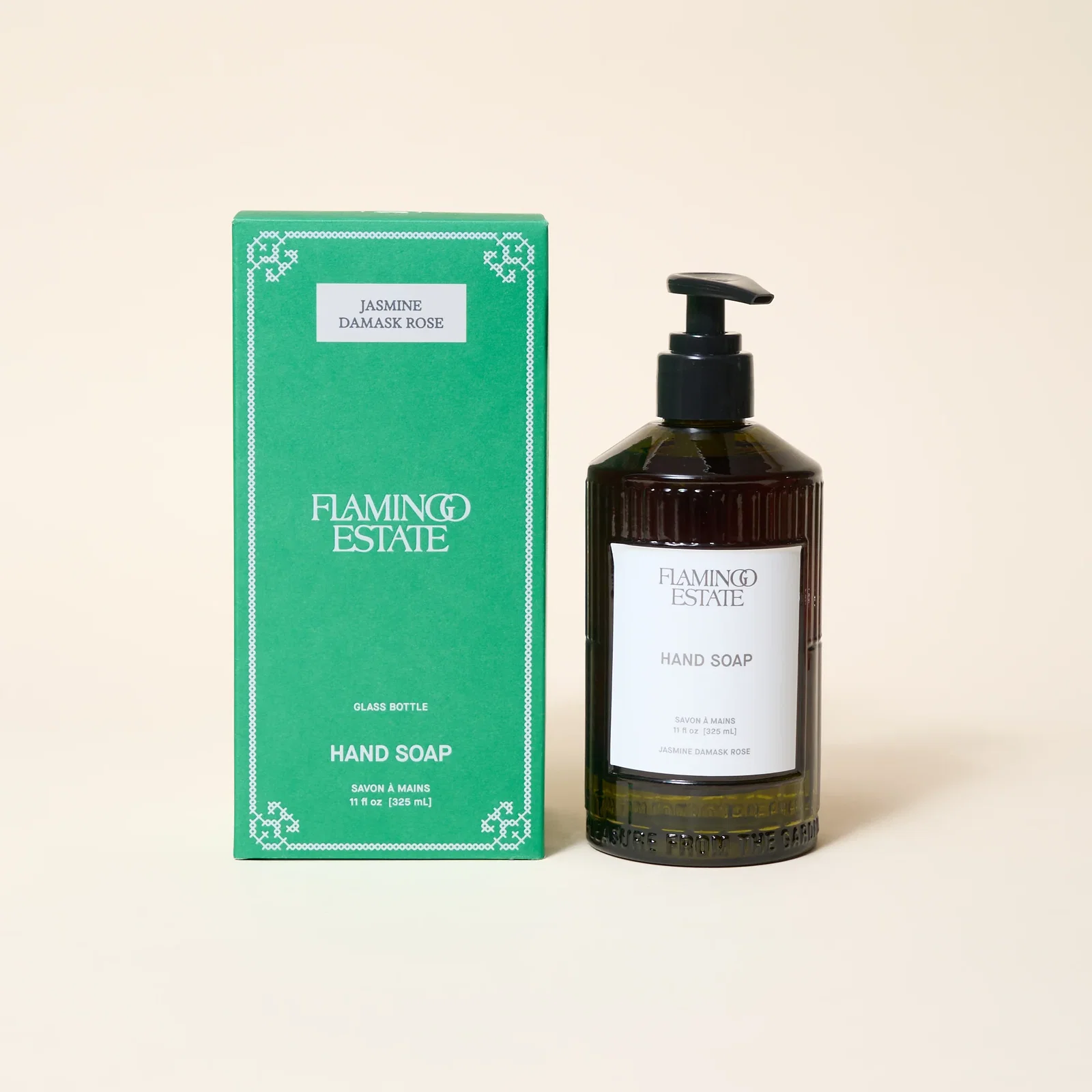 Image of Jasmine Damask Rose Glass Hand Soap