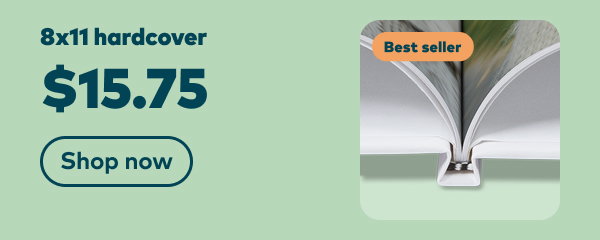 Best seller! 8x11 hardcover $15.75. Shop now.