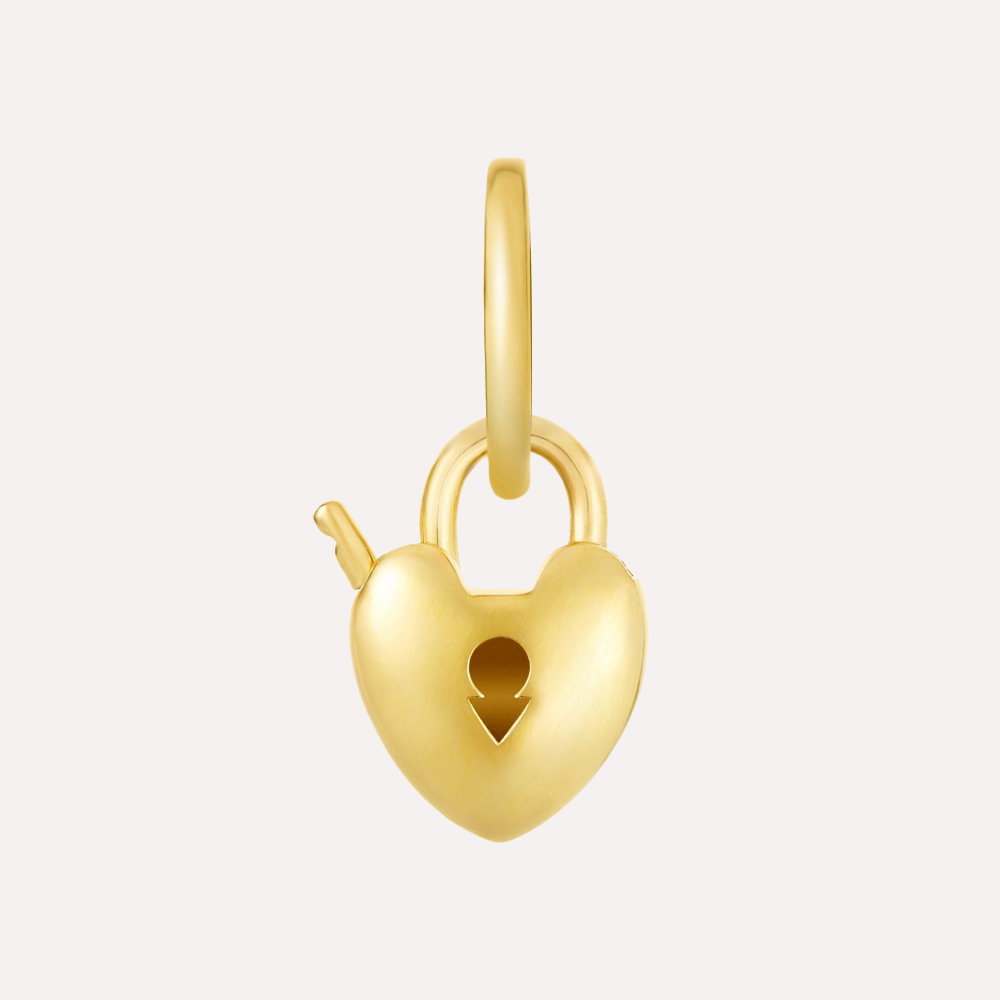 My World Padlock Heart Charm