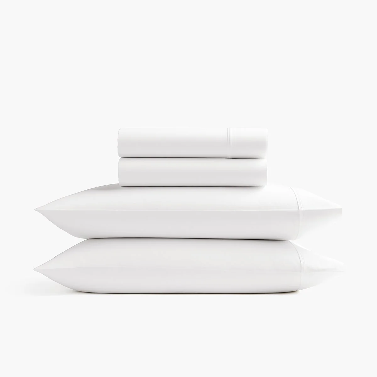 Organic Sateen Sheet Set - White