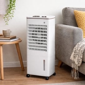 Portable 2 in 1 Air Cooler with 3 Fan Speed Settings and 8L Water Tank (Ice Packs Included)