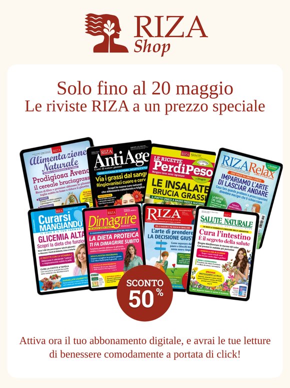 Domani finisce il -50% sugli abbonamenti digitali