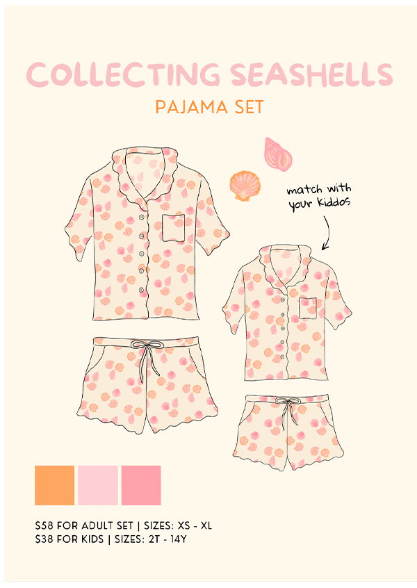 Shop Collecting Seashells Pajama Set