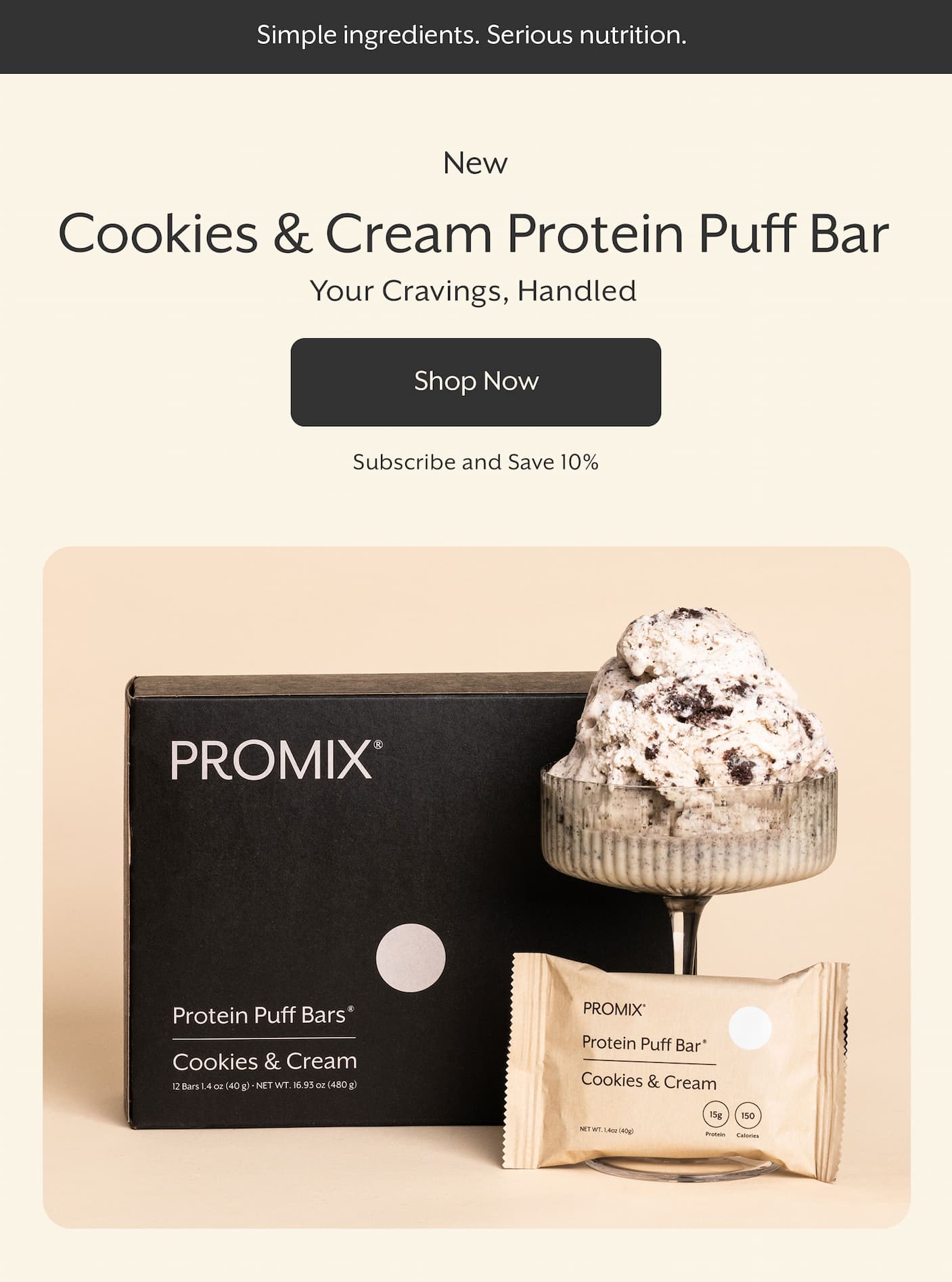 Shop Cookies and Cream