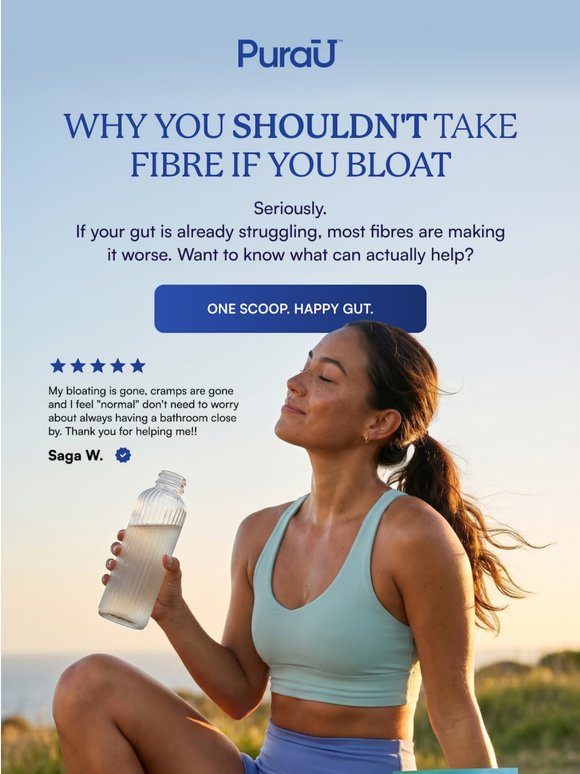 Why you should not take fibre if you bloat.